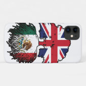 Coques Case-Mate iPhone Mexique Mexique Royaume-Uni drapeau des racines de (Dos (Horizontal))