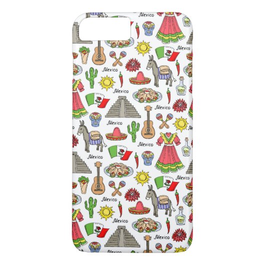 Coques Case-Mate iPhone Mexique| Motif des symboles (Dos)