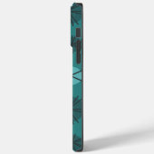 Coques Case-Mate iPhone Mi-Siècle Moderne Starburks Turquoise (Verso / Gauche)