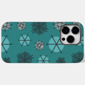 Coques Case-Mate iPhone Mi-Siècle Moderne Starburks Turquoise (Verso (horizontal))