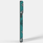 Coques Case-Mate iPhone Mi-Siècle Moderne Starburks Turquoise (Verso / Droite)