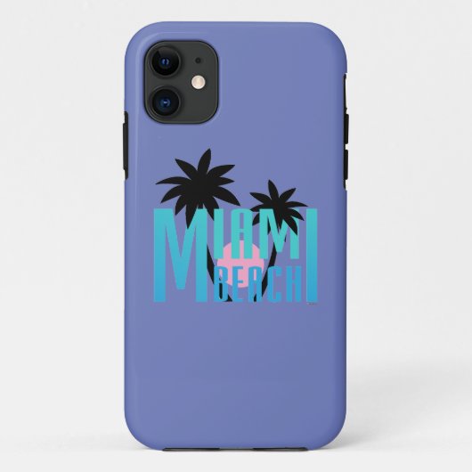 Coques Case-Mate iPhone Miami-Beach-Floride-Typographie (Dos)