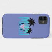Coques Case-Mate iPhone Miami-Beach-Floride-Typographie (Dos (Horizontal))