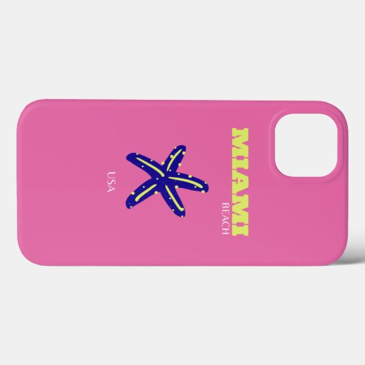 Coques Case-Mate iPhone Miami, Miami Beach, Rose' (Verso (horizontal))