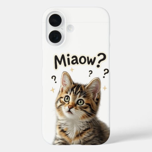 Coques Case-Mate iPhone Miaow? | Funny Cat Phone Case for Cat Lovers (Verso)