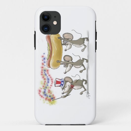 Coques Case-Mate iPhone Mic, Mac & Moe's Happy 4 juillet iPhone6 Case (Dos)