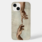 Coques Case-Mate iPhone Michaelangelo mains création adam dieu (Verso)
