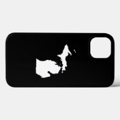 Coques Case-Mate iPhone Michigan en blanc et noir (Verso (horizontal))