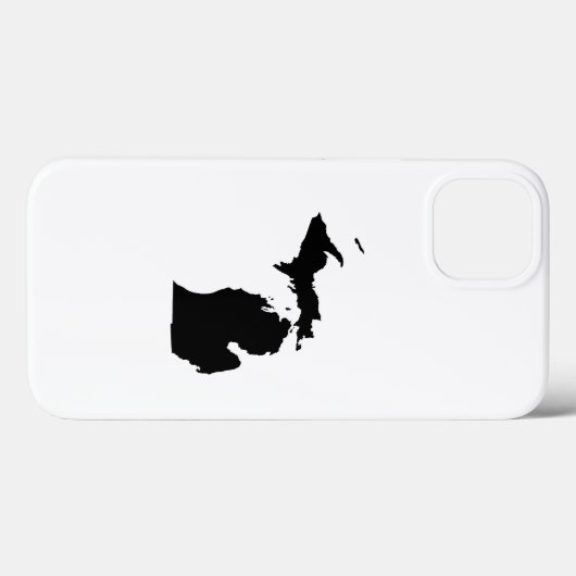 Coques Case-Mate iPhone Michigan en noir et blanc (Verso (horizontal))