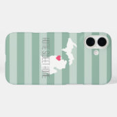 Coques Case-Mate iPhone Michigan Map Accueil Amour de l'état avec coeur pe (Verso (horizontal))