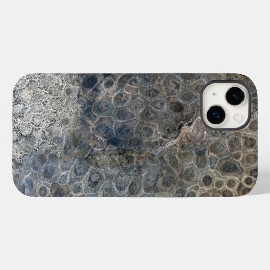Coques Case-Mate iPhone Michigan Petoskey Stone Design (Verso (horizontal))