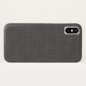 Coques Case-Mate iPhone Micro Motif en métal foncé poreux (Dos (Horizontal))