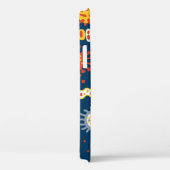 Coques Case-Mate iPhone Microorganismes Bleu foncé : Motif de biologie (Verso / Droite)