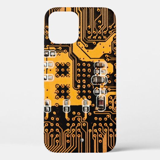 Coques Case-Mate iPhone Microschéma texture illustration puce, micro, back (Verso)