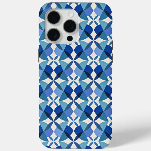 Coques Case-Mate iPhone Mid-Century Modern Blue (Verso)