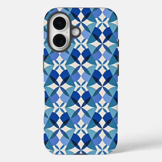 Coques Case-Mate iPhone Mid-Century Modern Blue (Verso)