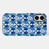 Coques Case-Mate iPhone Mid-Century Modern Blue (Verso (horizontal))