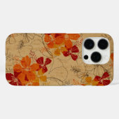 Coques Case-Mate iPhone Midnight Garden Hawaii Faux Wood Red (Verso (horizontal))