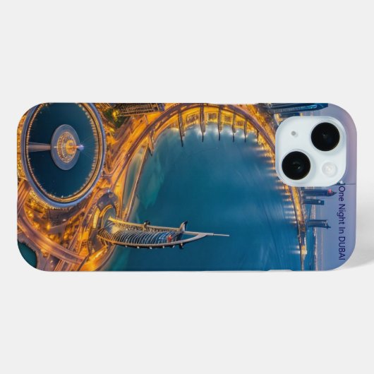 Coques Case-Mate iPhone "Midnight Marina : Premium iPhone 15 Coque" (Verso (horizontal))