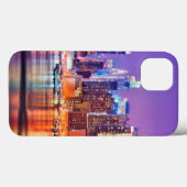 Coques Case-Mate iPhone Midtown Manhattan la nuit avec l'empire Stae (Verso (horizontal))