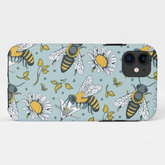 Coques Case-Mate iPhone Miel beaucoup d'abeilles Motif (Dos (Horizontal))