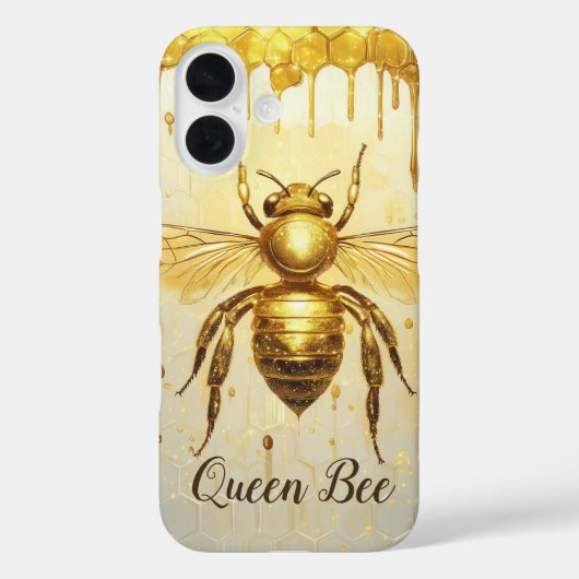 Coques Case-Mate iPhone Miel d'or personnalisé Bee Beehive Honeybee (Verso)