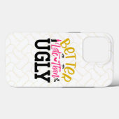 Coques Case-Mate iPhone Mieux vaut tard qu'affreux (Verso (horizontal))