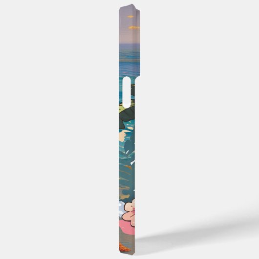 Coques Case-Mate iPhone mignon ajouter nom plage chat (Verso / Droite)