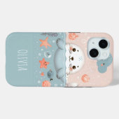 Coques Case-Mate iPhone Mignon bébé phoque fantaisiste en mer (Verso (horizontal))