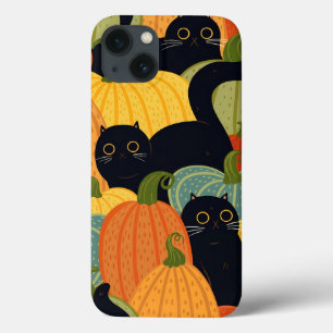 Case-Mate iPhone Case Mignon chat noir et citrouille Halloween sans cout