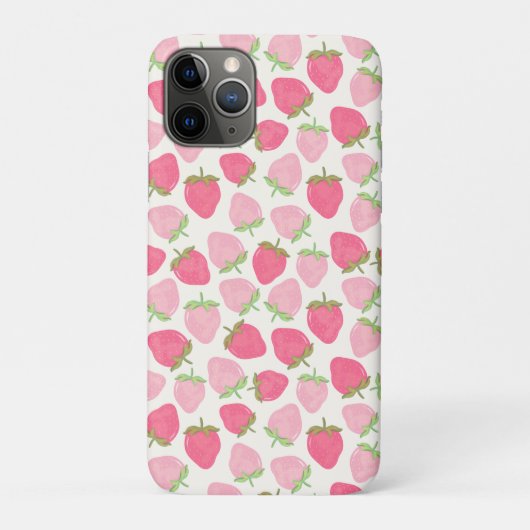 Coques Case-Mate iPhone Mignon et fruité Fraise Rose (Dos)