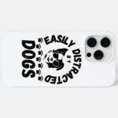 Coques Case-Mate iPhone Mignon facilement distrait par les chiens amateurs (Verso (horizontal))