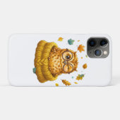 Coques Case-Mate iPhone Mignon Hibou Automnal Jaune Pull Feuilles D'Automn (Dos (Horizontal))