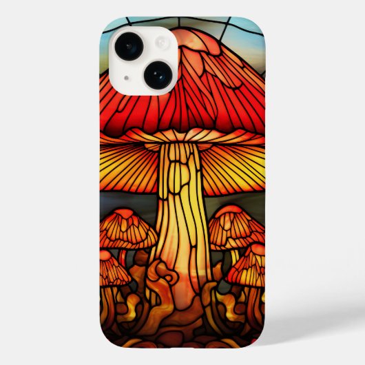 Coques Case-Mate iPhone mignon motif de champignons tachés (Verso)