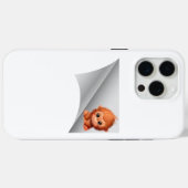 Coques Case-Mate iPhone mignon singe sous le patch (Verso (horizontal))