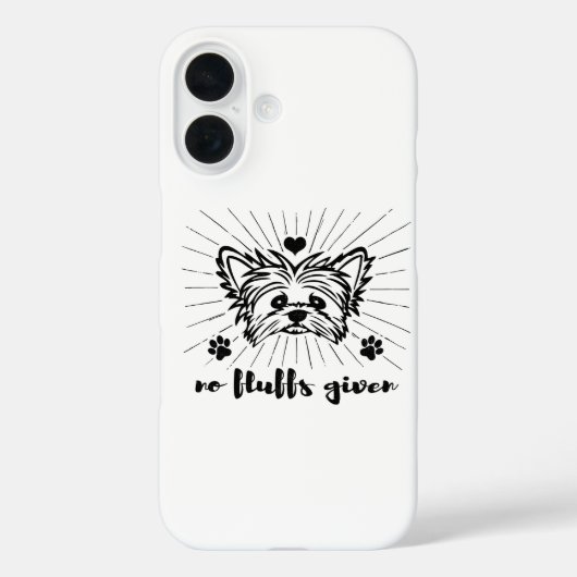 Coques Case-Mate iPhone Mignon Yorkshire Terrier Memes Blague "Je M'en Fic (Verso)
