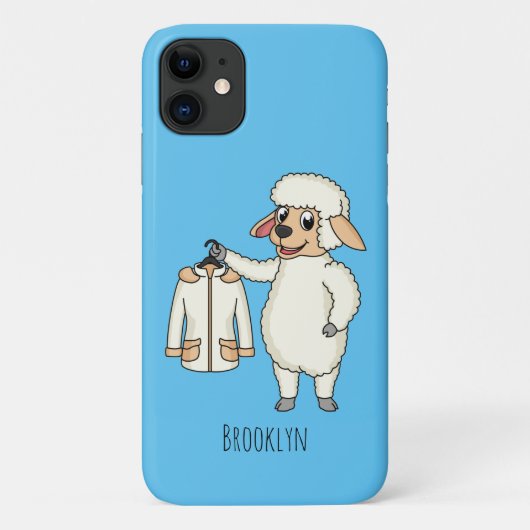 Coques Case-Mate iPhone Mignonne brebis avec blouson (Dos)