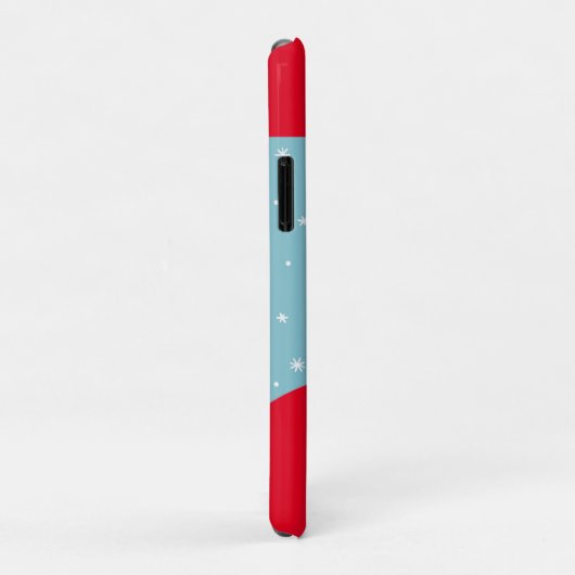 Coques Case-Mate iPhone Mignonne chien de Noël (Dos/Droite)