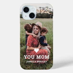 Coque Pour iPhone 15 Mignonne COEUR T'AIME MÈRE Fête des Mères Photo