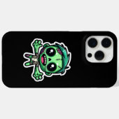 Coques Case-Mate iPhone Mignonne, drôle de zombie (Verso (horizontal))