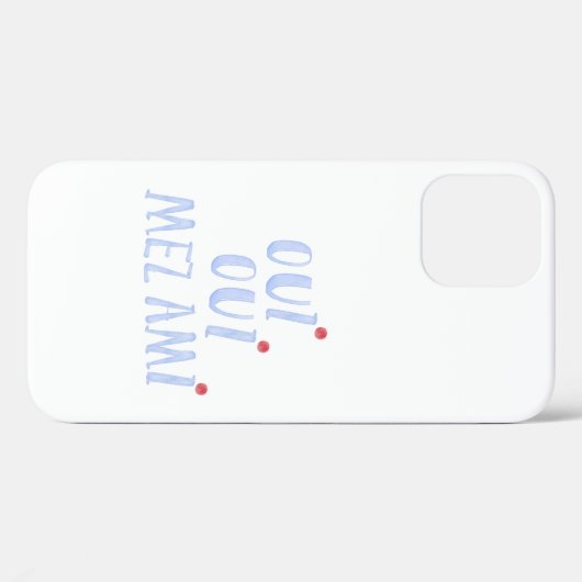 Coques Case-Mate iPhone Mignonne French Oui Oui Oui Mes amis (Verso (horizontal))