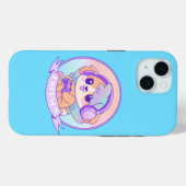 Coques Case-Mate iPhone Mignonne gamer fille Kawaii chien avec ailes en Bé (Verso (horizontal))