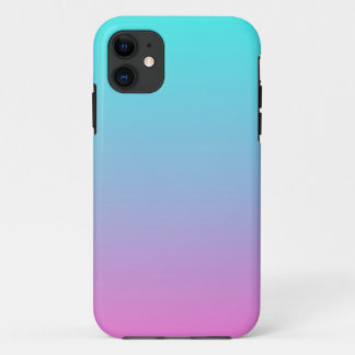 Coques Pour iPhone mignonne girly ombre mermaid rose turquoise aqua b