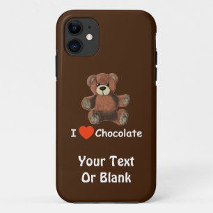 Coques Pour iPhone Mignonne I Coeur (Amour) Chocolat Teddy Ours
