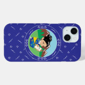 Coques Case-Mate iPhone Mignonne Japonaise Peinture Paysage Bleu (Verso (horizontal))