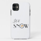 Coques Case-Mate iPhone Mignonne laissez-le neiger (Dos)