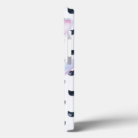 Coques Case-Mate iPhone Mignonne Maman Bébé Chat Aimer Aquarelle (Verso / Gauche)