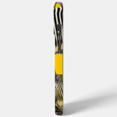 Coques Case-Mate iPhone Mignonne moutarde jaune troupeau de zèbres (Verso / Gauche)
