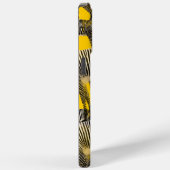 Coques Case-Mate iPhone Mignonne moutarde jaune troupeau de zèbres (Verso / Droite)