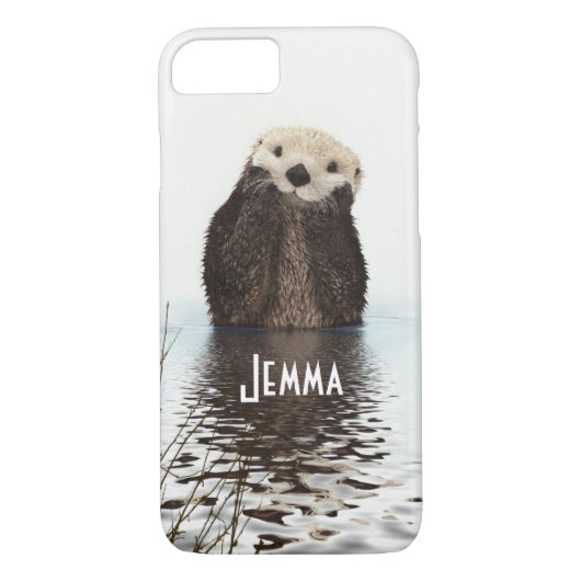 Coques Case-Mate iPhone Mignonne Otter en furie dans l'eau (Dos)
